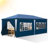 Garden Partytent met Zijwanden - Paviljoen - 3x6 - Waterdicht - Blauw