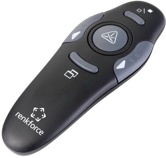 Présentateur sans fil Renkforce RF-PLP-202 Incl. pointeur laser