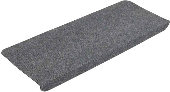 vidaXL Trapmatten zelfklevend 15 st 65x22,5x3,5 cm blauw, trapmat, trapmatje, traptapijt, trapmatten, trapmatjes, traptapijten, trapbeschermer
