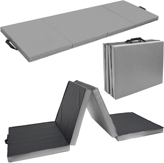 Tapis de gymnastique JMZR® Enfants - Airtrack - Grijs