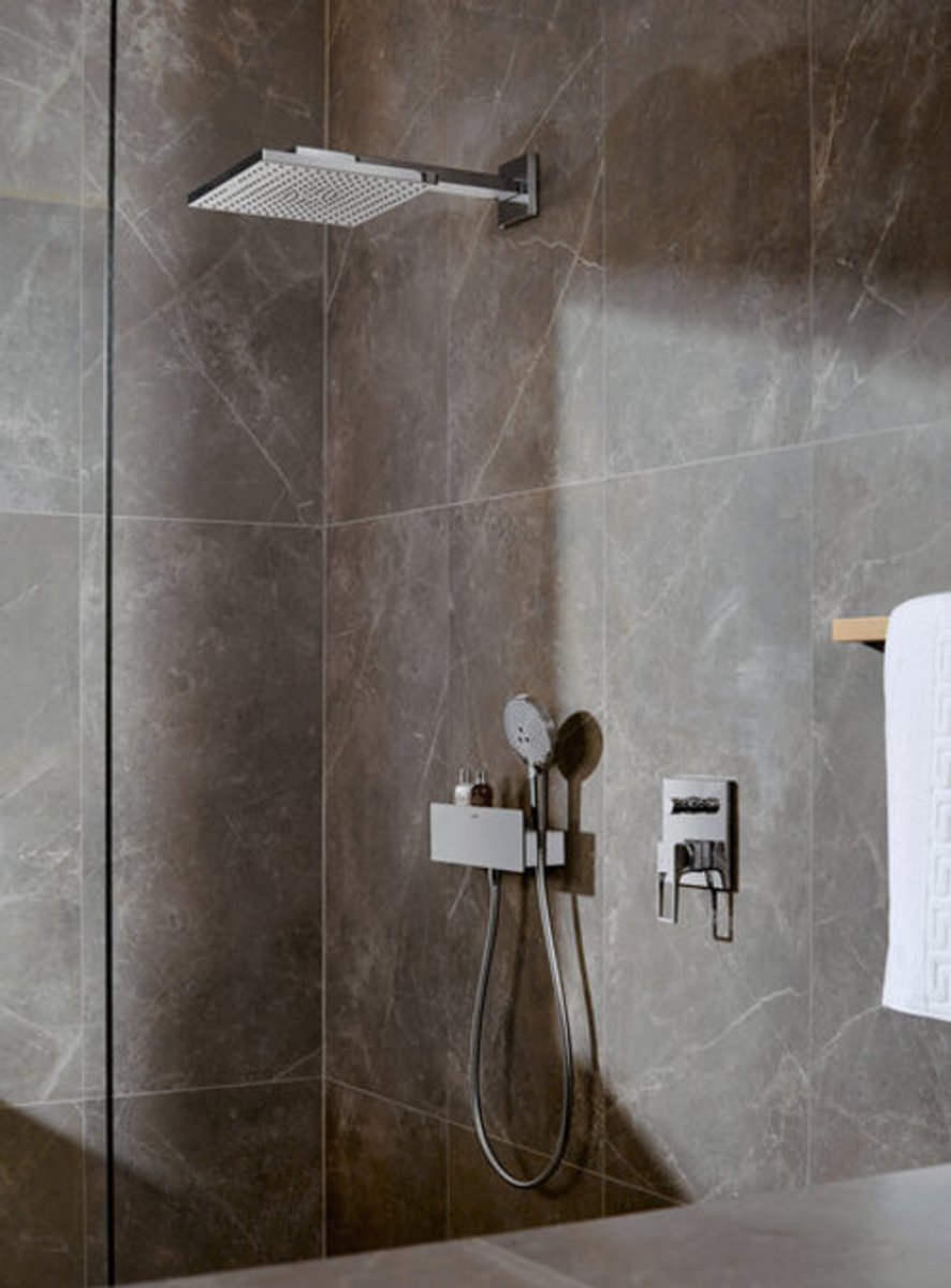 Hansgrohe Metropol afdekset badkraan beugelgreep met zekerheidscomb. chroom