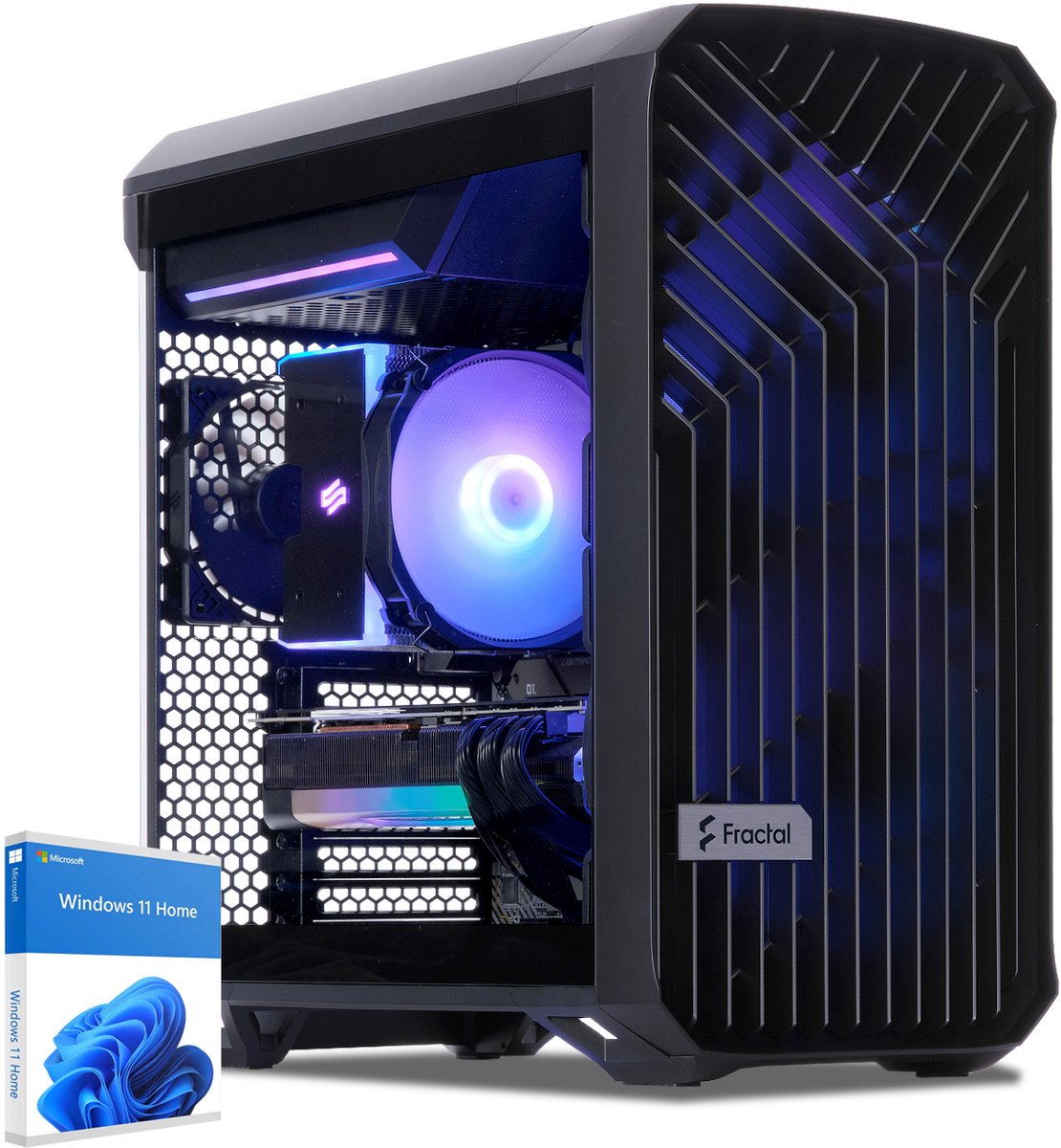 Sedatech Pro Gaming PC Compact ATX • AMD Ryzen 9 9950X3D 16x 4.3GHz • Radeon RX 9070XT • 32Gb DDR5 • 2Tb SSD M.2 • WiFi • Bluetooth, USB C 4.0 • Windows 11 • Desktop computer