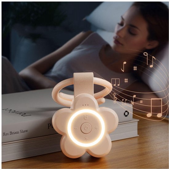 Baby White Noise toestel - Nachtlamp, Muziek & Timer voor Rustige Nachten! - Roze van Alpine+ — afbeelding 4