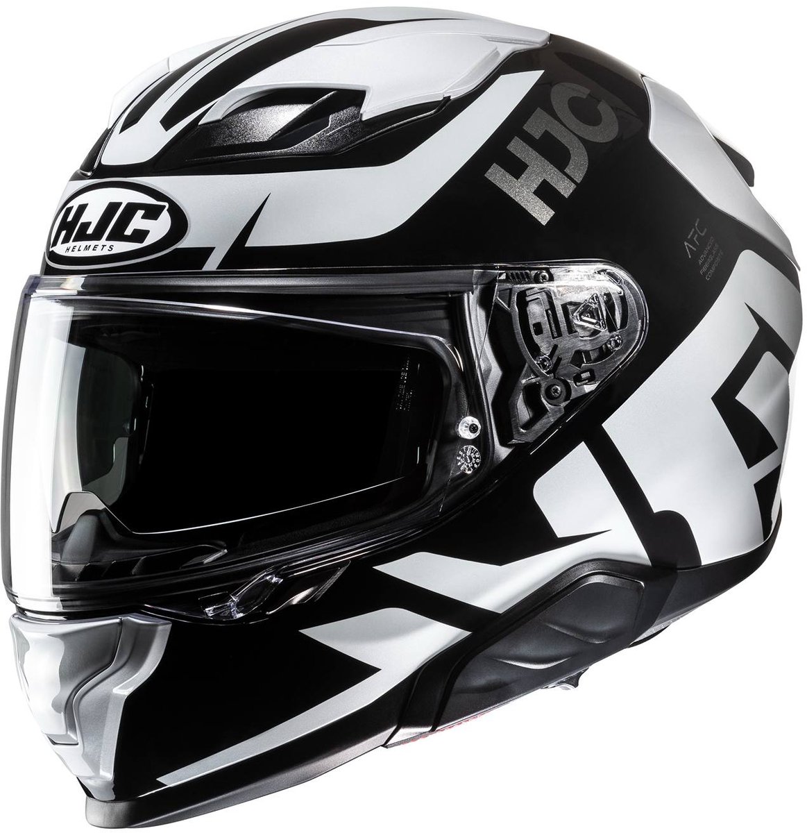 HJC F71 Bard Zwart Wit Integraalhelm - Helm