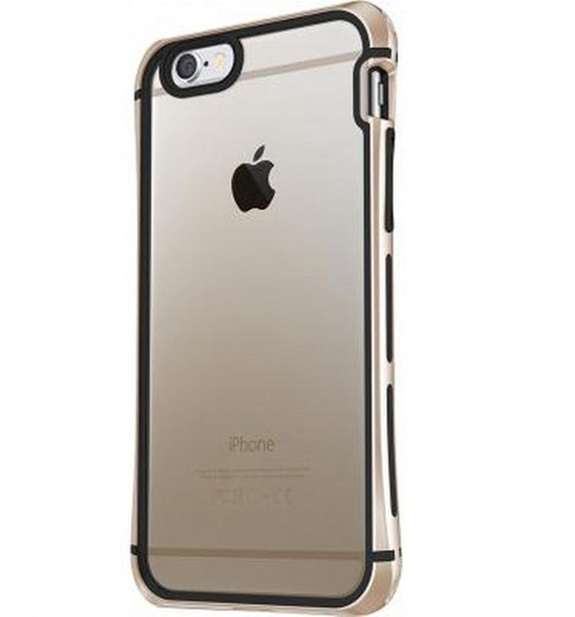Itskins, Hoesje geschikt voor iPhone 6 / 6S - Toxik Hardcase, Goud