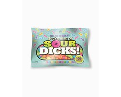 Little Genie - Grappig & Fout - Fop cadeau - Carnaval - Vrijgezellenfeest - Kado artikel - Thema Feest - Suck a Bag of Sour Dicks - zak van 85 gram