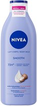 NIVEA Zijdezachte Body Milk - Verzorgend Serum en Sheaboter - Body Melk met 48 uur Hydratatie - Voor Droge Huid - 400 ml