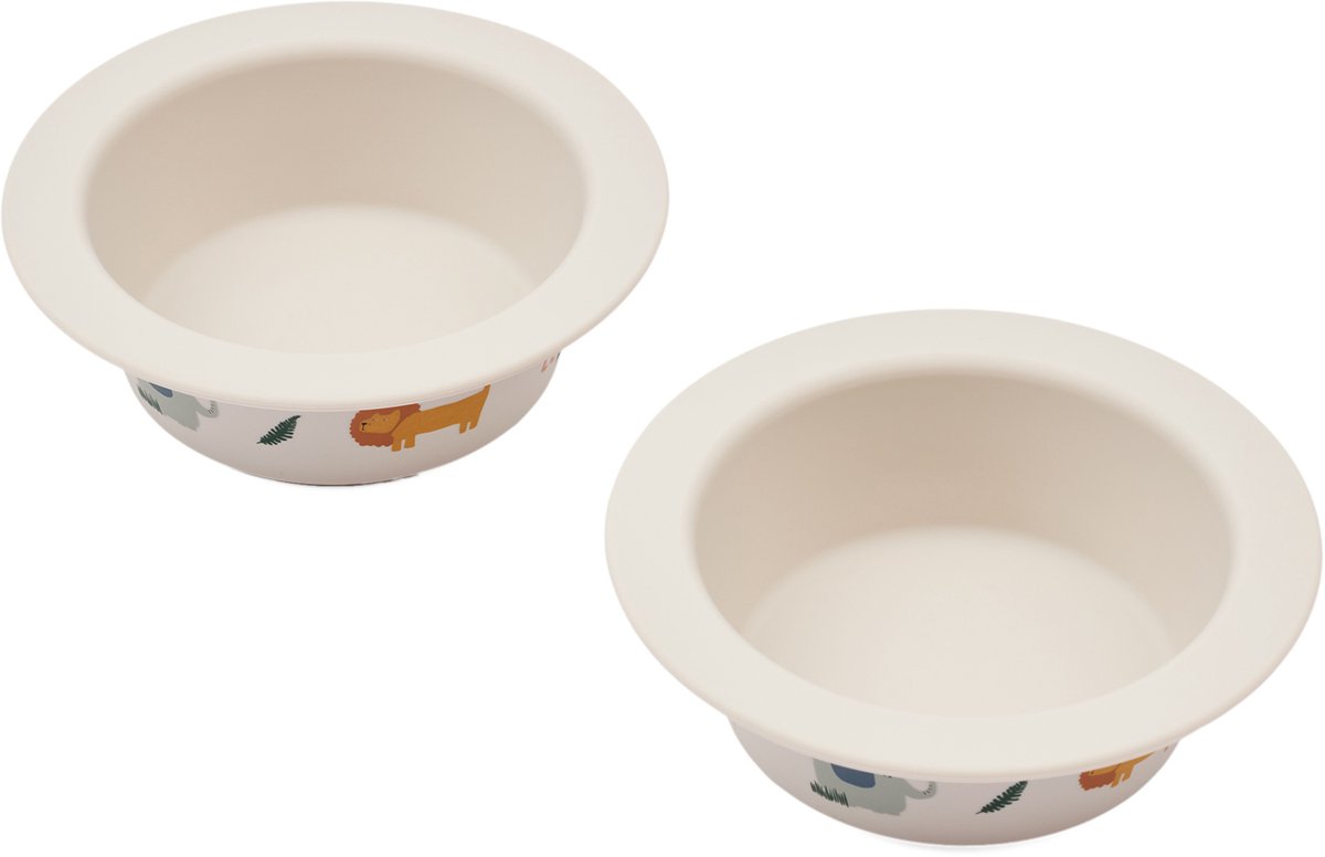 Liewood Peony Printed Zuignapkommen 2-Pack - Safari Sandy Mix