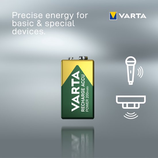 56722101401 | VARTA Rechargeable Battery, Ni-MH, E, 9V, 200mAh | Elfa Distrelec Latvia - Foto 5