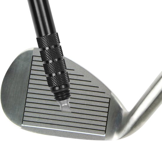 K & V Golf Golfclub Groefreiniger & Slijper Hulpmiddel - Hergroeven Schoonmaakhulpmiddel voor Alle IJzers en Wiggen - Golfclub Reiniger voor U & V-Groeven - Optimale Backspin en Betere Balcontrole