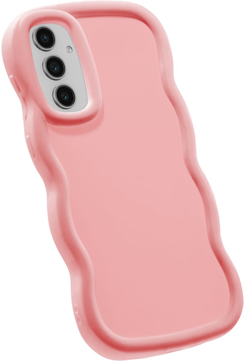 Avizar Geval Geschikt voor Samsung Galaxy S24 FE Silicone Schokbestendig Candy-serie, Roze