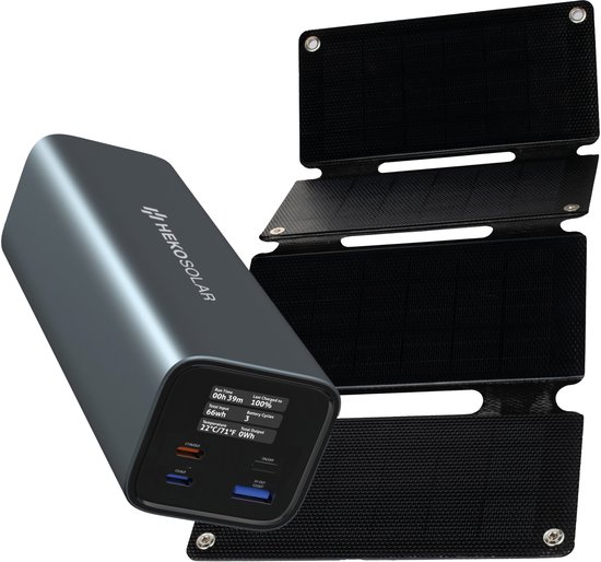 Powerbank Fuse 140 + Portable Solar Panel Unfold 15