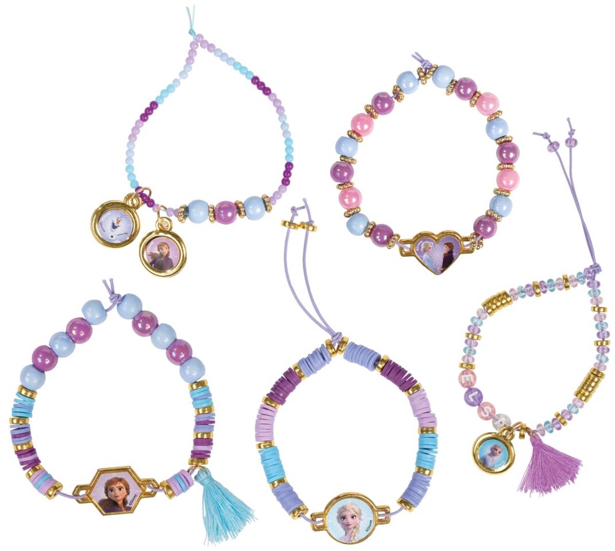 Disney Frozen Totum kralen set 1500-delig - 5 armbandjes en sieraden maken -knutselen creatief speelgoed meisjes vanaf 3 jaar vriendschaps armbandjes cadeautip — afbeelding 8