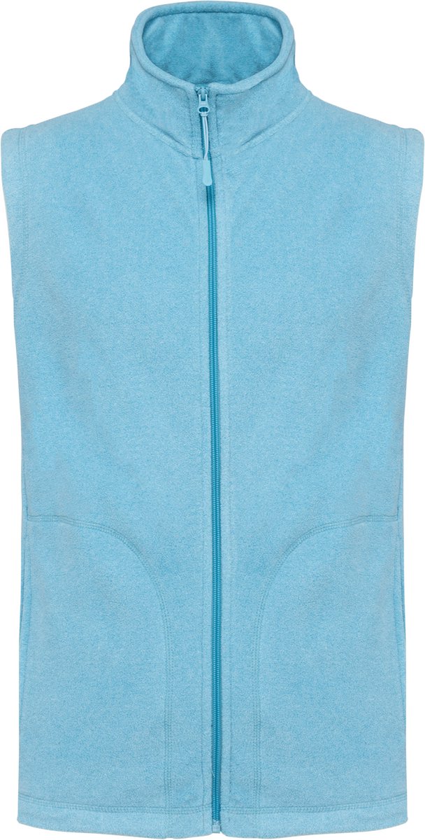 Kariban Bodywarmer van microfleece heren K913 Cloudy heather Blauw