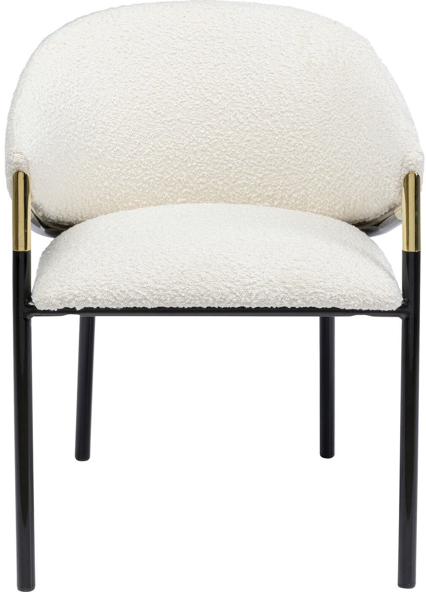 Kare Design Stoel met armleuningen Boulevard Boucle creme Kare Design Beige