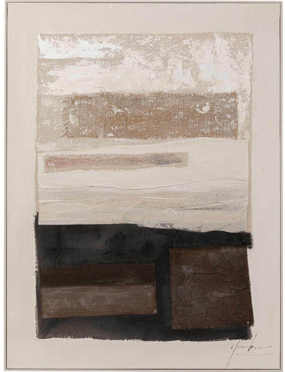 Schilderij Lontano 90x120cm beige Kare Design