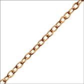 Aramat Jewels-Halskettingen-Rosékleurige Zilveren Anker Ketting dames-