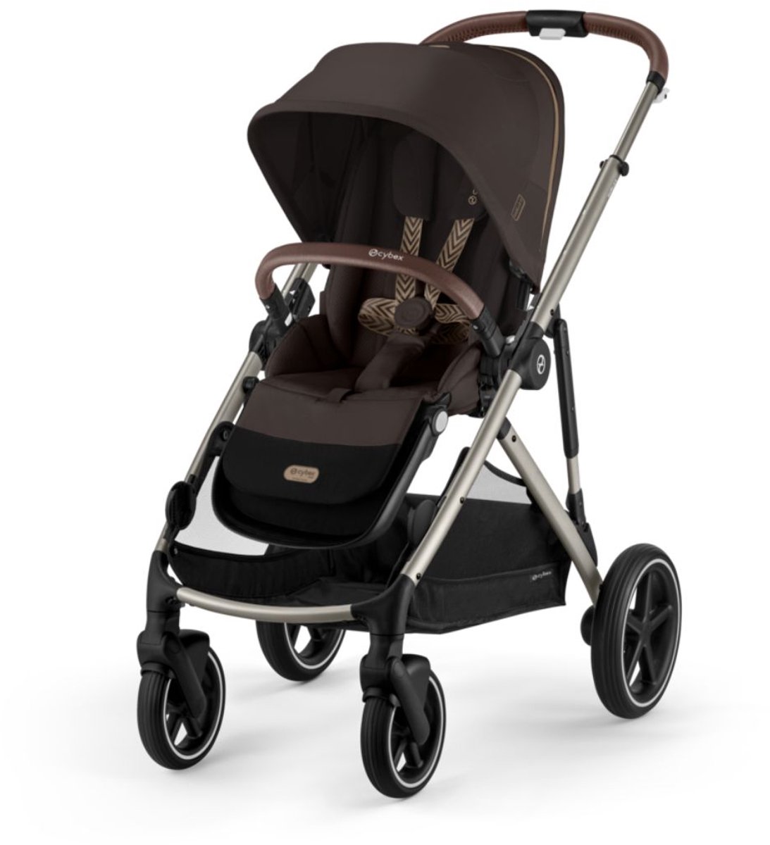 Cybex Gazelle S Kinderwagen Chocolate Brown Taupe Frame - Cybex - €749,95