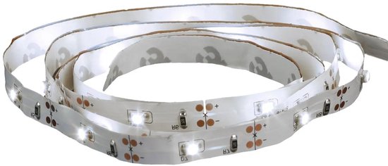 Atmosphera LED Strip lichtsnoer - koel wit - 330 cm - op batterij - feestelijke lampjes - slaapkamer - feestruimte van Atmosphera — afbeelding 3