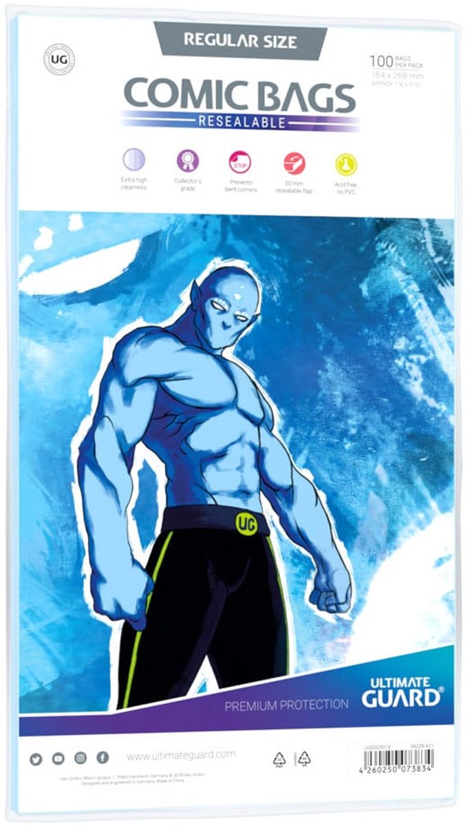 Ultimate Guard Comic Bags Resealable Regular Size (100x) [UGD020019] van Ultimate Guard — afbeelding 4