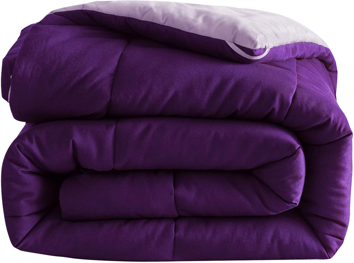 Dekbed 240x220 - 2 Persoons 4 Seizoenen - Wasbaar - Extra Zacht - Paars