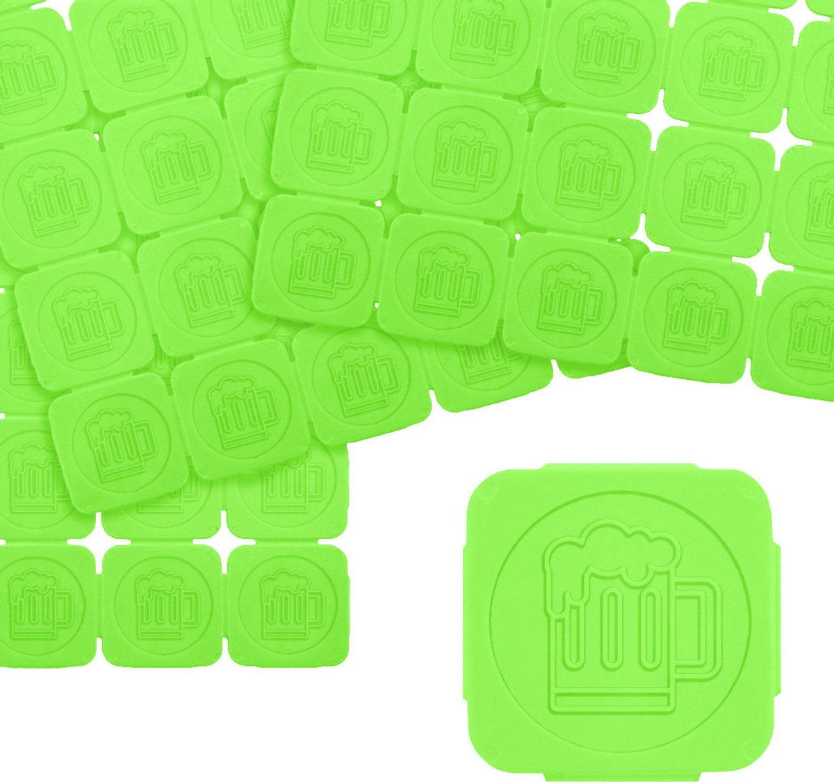 CombiCraft fluorescerende breekmunten fluor groen - per 1000 munten