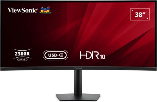 Viewsonic VA3820C computer monitor 96,5 cm (38") 3840 x 1600 Pixels Wide Quad HD+ LED Zwart