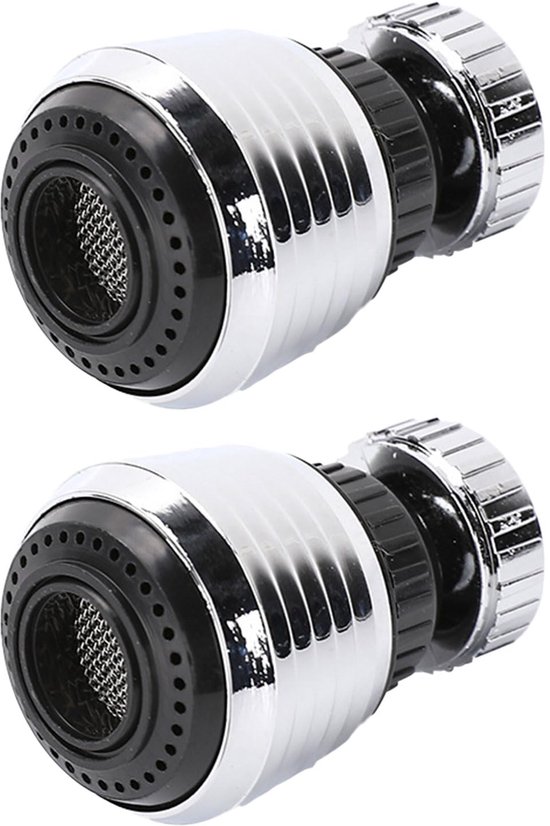 PENDEJATO Kraanbeluchter Met Dubbele Functie Voor Keuken En Badkamer, Beluchters Voor Kranen, 360 °Large Rotation Swivel Spray, Geschikt Voor Kranen Met M22/M24