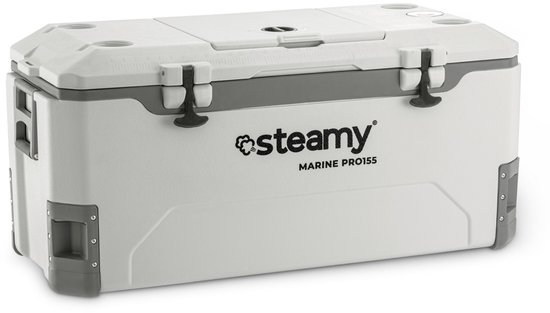 Steamy Marine Pro 155 - Grote koelbox - Maritieme Koelbox - 155 Liter - Wit van Steamy — afbeelding 3