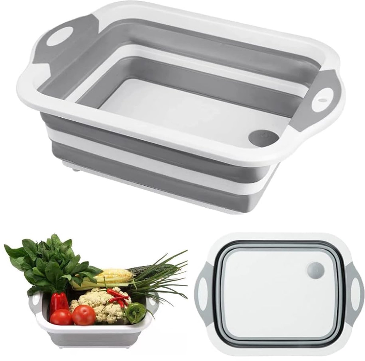 Ibenzoa® Multifunctionele Opvouwbare Snijplank voor Keuken en Outdoor Activiteiten