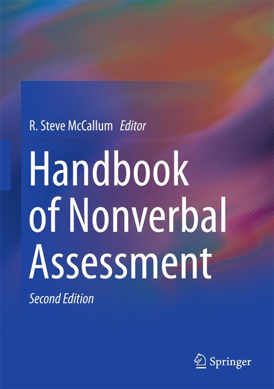 Handbook of Nonverbal Assessment - cover