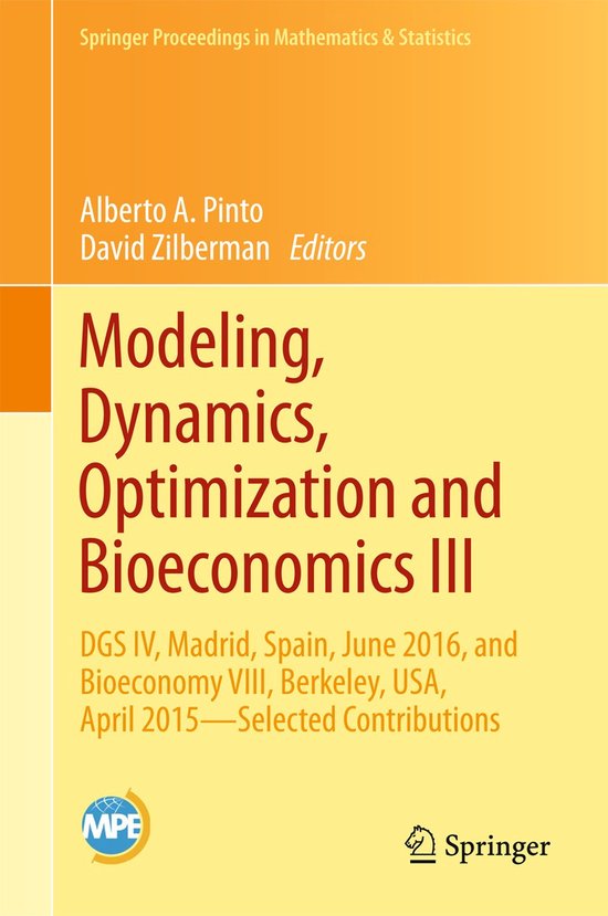Modeling Dynamics Optimization and Bioeconomics III - cover