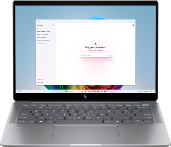 HP OmniBook Ultra 14-fd0605nd AMD Ryzen AI 9 365 Laptop 35,6 cm (14") Touchscreen 2.2K 16 GB LPDDR5x-SDRAM 512 GB SSD Wi-Fi 7 (802.11be) Windows 11 Home Zilver - HP - Hoofdafbeelding