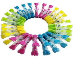 Ibenzoa® Veelzijdige Meerkleurige Wasknijpers met Zachte Grip voor Stabiel en Veilig Luchtdrogen van Kleding