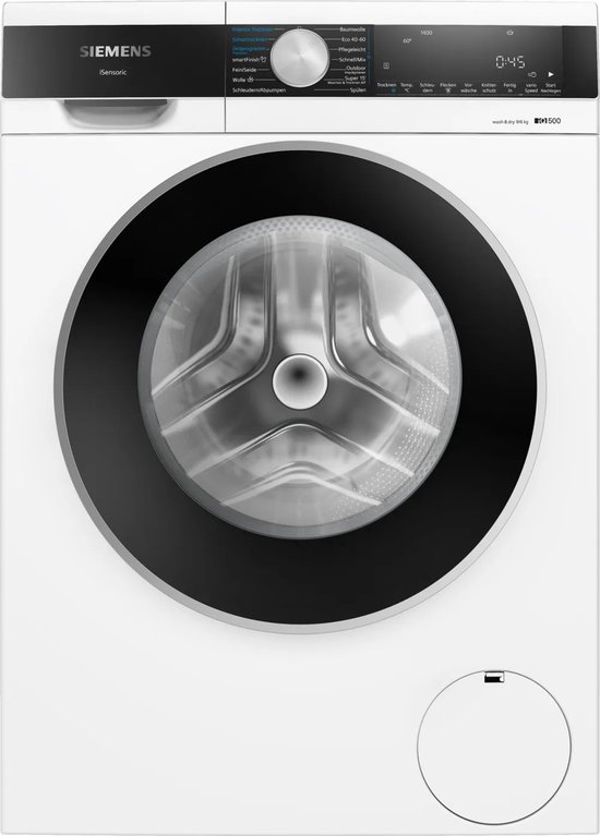 Siemens iQ500 WN44G242, Voorbelading, Vrijstaand, Wit, Links, 6 kg, 1400 RPM