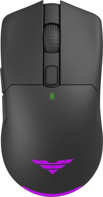 PREYON Owl Wireless - Bedrade/Draadloos Muis - 16 000 DPI - RBG - Optische Sensor - Zwart