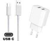 Chargeur OneOne 2A + câble USB C solide de 2,0 m. Adaptateur de chargeur universel compatible avec Samsung Galaxy F42, M10s, M11, Z, Tab A9, Tab S3, Tab S4, Tab S5e, Tab S6, Tab S7, Tab S8 (Lite, FE, Plus, Ultra)