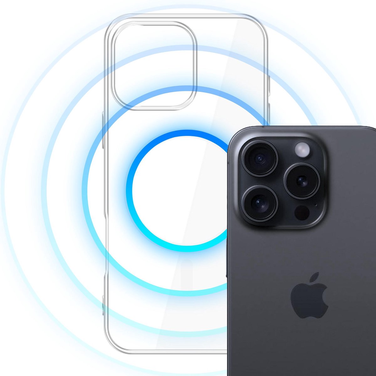 3Mk Clear Magcase Hoesje Voor Iphone 16 Pro Met Magsafe Transparant Beschermend