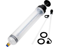 Olie-aanzuigspuit - 500CC - Olie-vloeistofextractor - overbrengingshandpomp - Olie Opzuigpomp - Olievloeistof Extractor - Voor Auto's, Machines en Meer - 40*5.5 cm - Kunststof - Voor autobrandstof, remvloeistof, koelvloeistof