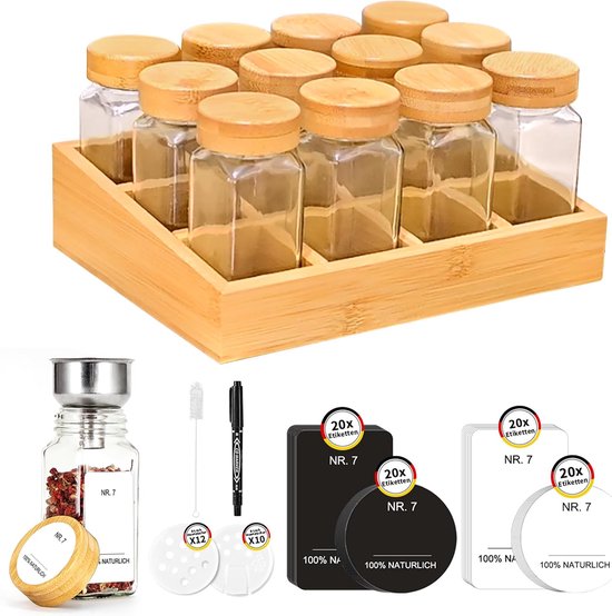 Eleganza Bamboe Organiser met 2 Lades 18.5×11.5×9.3 cm