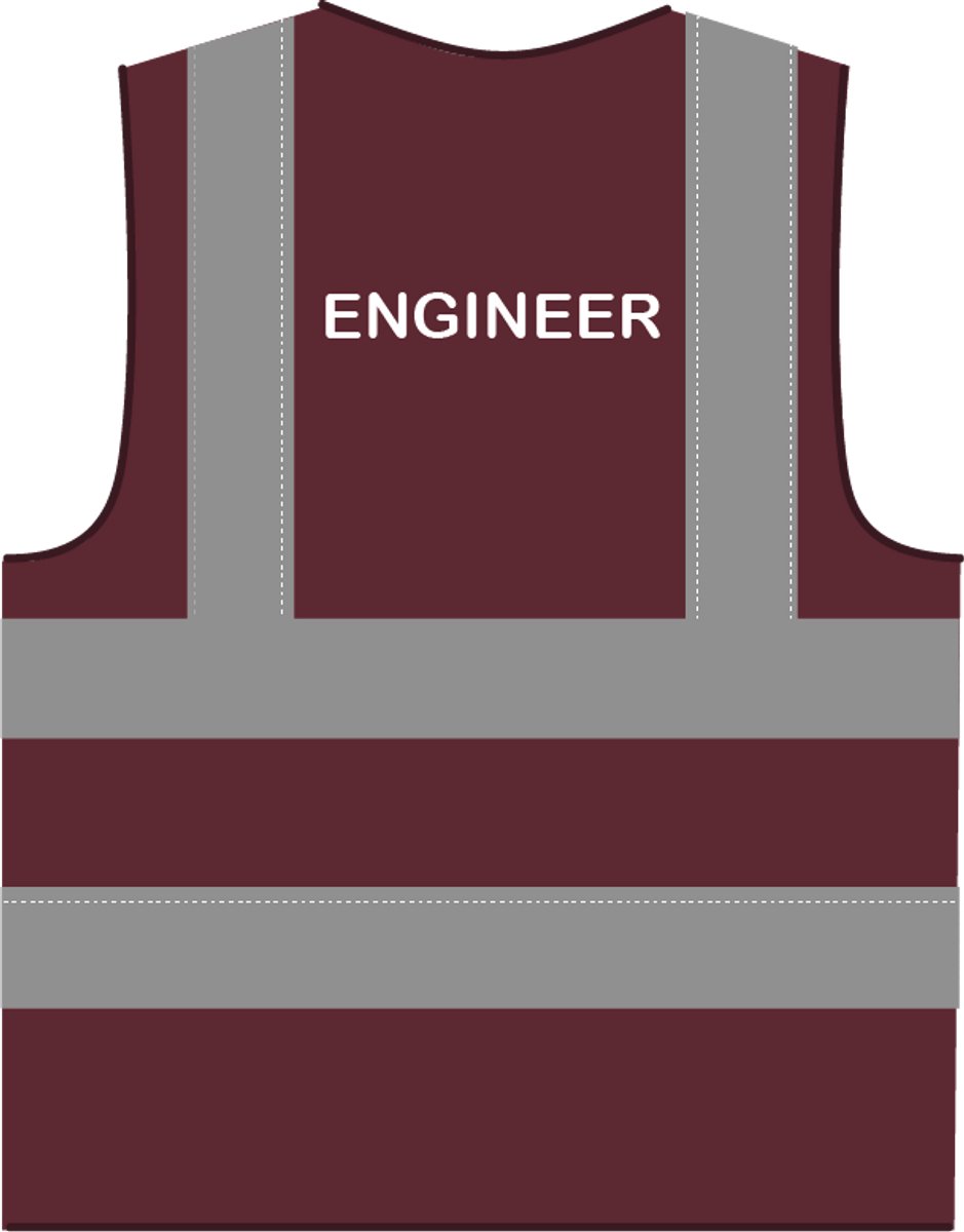 Engineer hesje RWS bordeauxrood