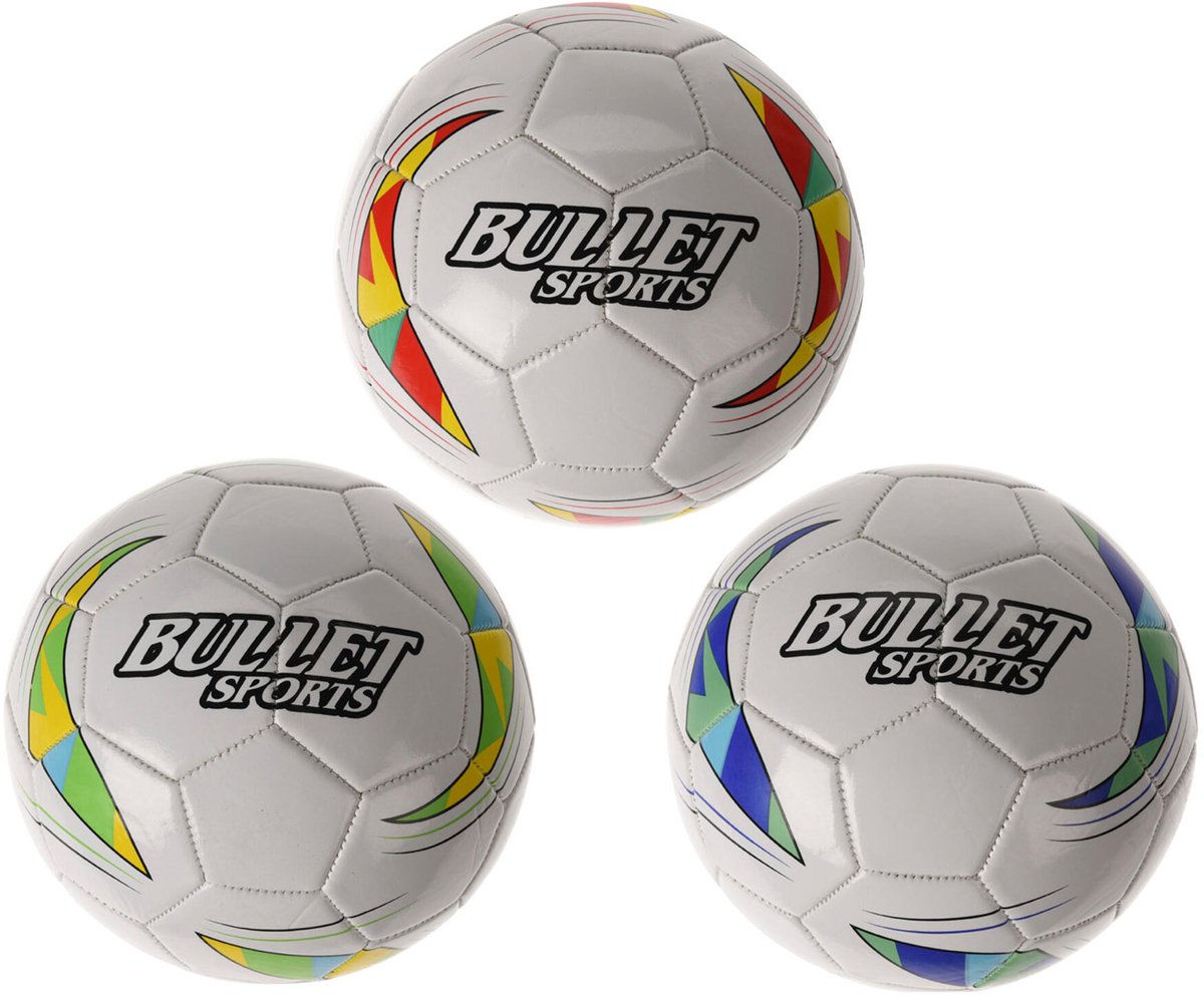 Voetbal maat 2 kunstleer 15cm multicolor bal voor kinderen.