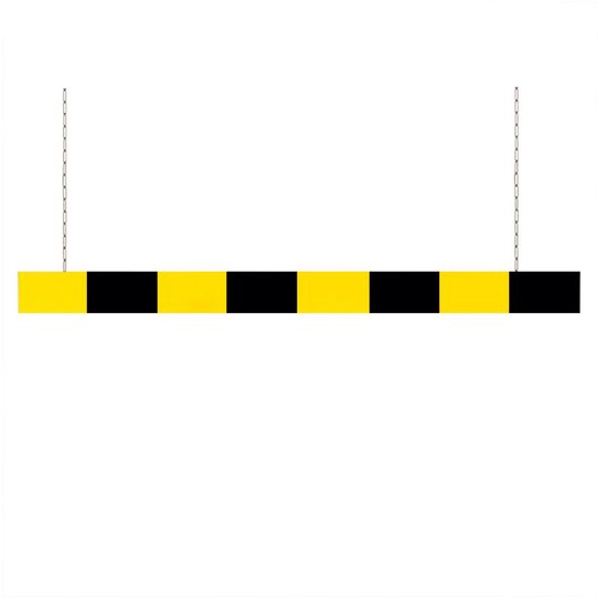 Limiteur de hauteur - aluminium - jaune noir 2000 mm