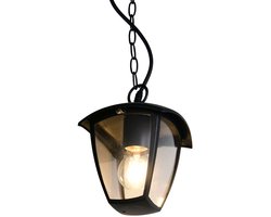 TRIO VENTA - Hanglamp - Zwart mat - excl. 1x E27 4 W - Plafondbevestiging - Buitenverlichting - IP44