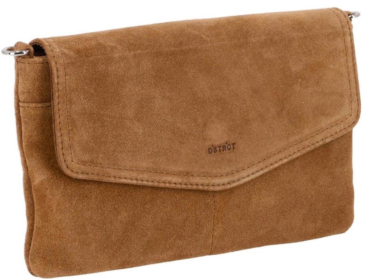 DSTRCT Portland Road Clutch voor Dames - Leer - Cognac