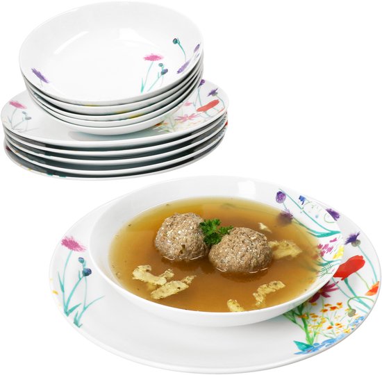 MamboCat 12-delig Marie porseleinen servies voor 6 personen — afbeelding 5