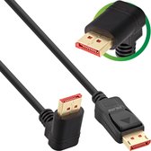 Bol.com Premium DisplayPort kabel - 90° haaks naar boven - versie 1.4 (5K/8K 60Hz) / zwart - 2 meter aanbieding