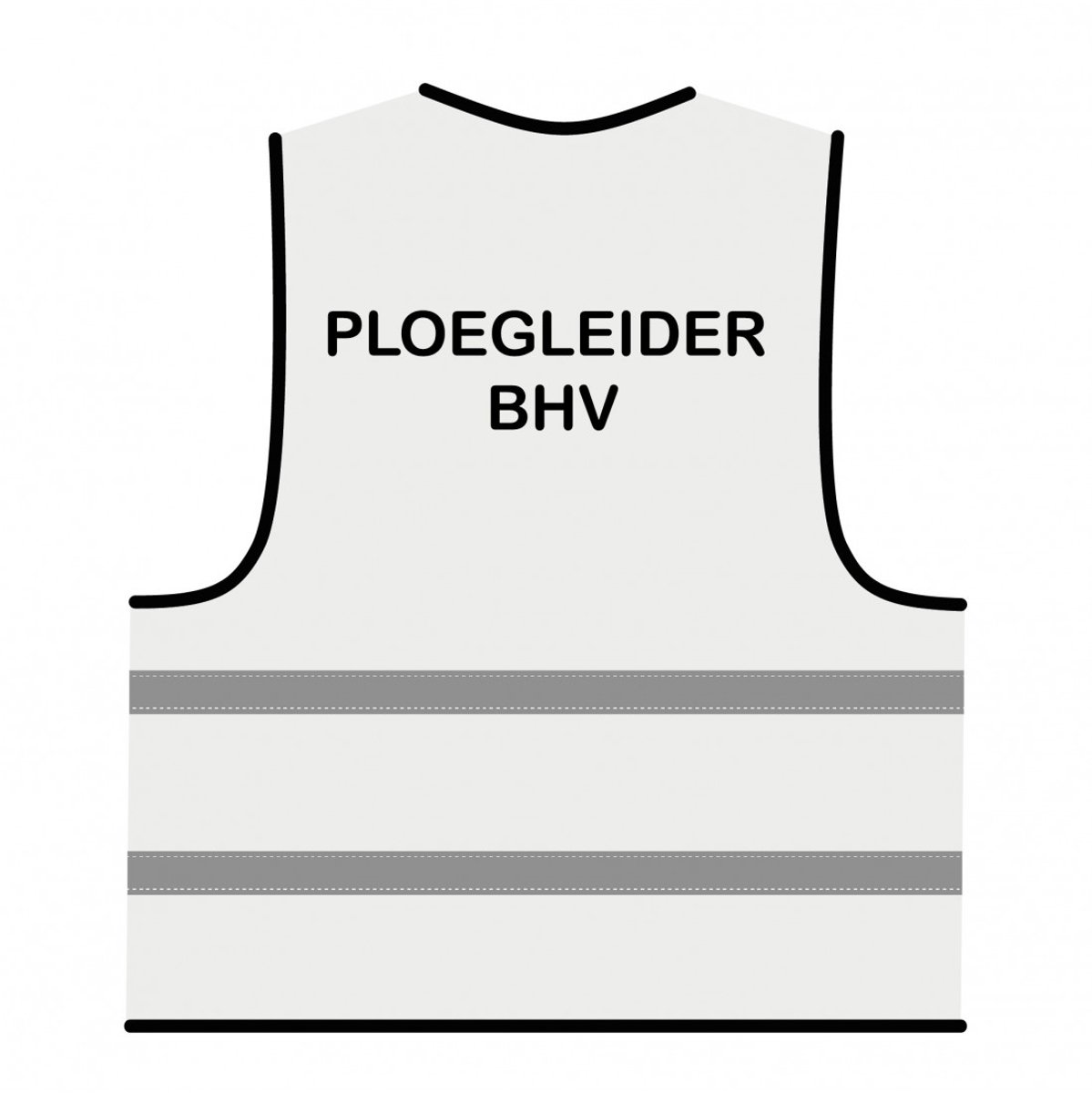 Ploegleider BHV hesje wit