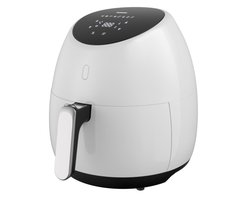 Heinner SnowDrop Heteluchtfriteuse – 2000W – 5L Capaciteit – Digitaal Display – Touchbediening – Instelbare Thermostaat 80–200°C – Timer 60 min – Anti-aanbaklaag – Wit