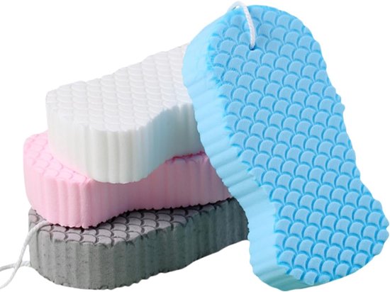 Bad spons - 4 Stuks - Relaxen Bad - Schrobben Spons - Schrobben lichaam ...